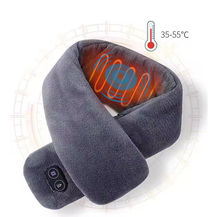 Smart Rechargeable Heated Neck Scarf Unisex USB Electric Heated Scarf for Women