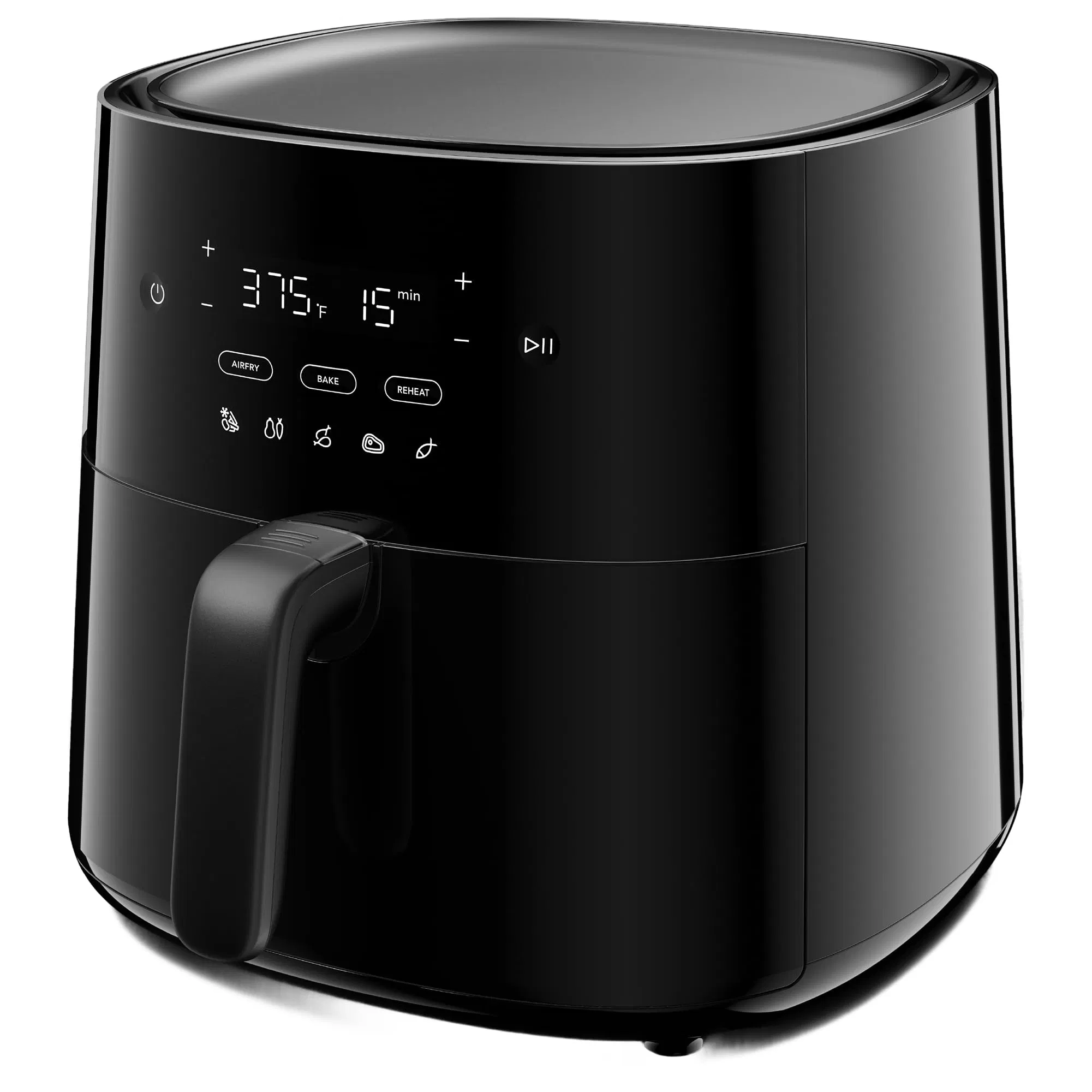 Pfas-Free Multi-Function Large 5.3 Qt Capacity Oil-Free Energy-Saving 3-in-1 Air Fryer