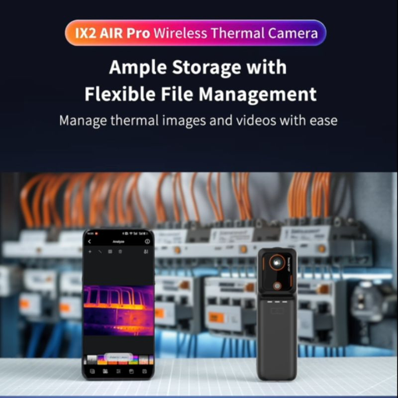 Wireless Handheld Infrared Thermal Imaging Camera for Android and Ios with High Thermal Sensitivity and 25Hz Frame Rate