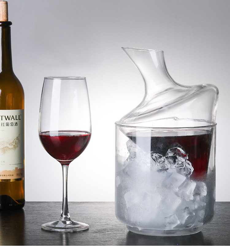Factory Direct High Quality Conical Two-Piece Wine Decanter Wine Set