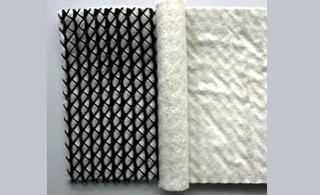 Water and Power Engineering Special Needled Nonwoven Geotextiles Filled with Black Filter Mesh Composite Drainage Network