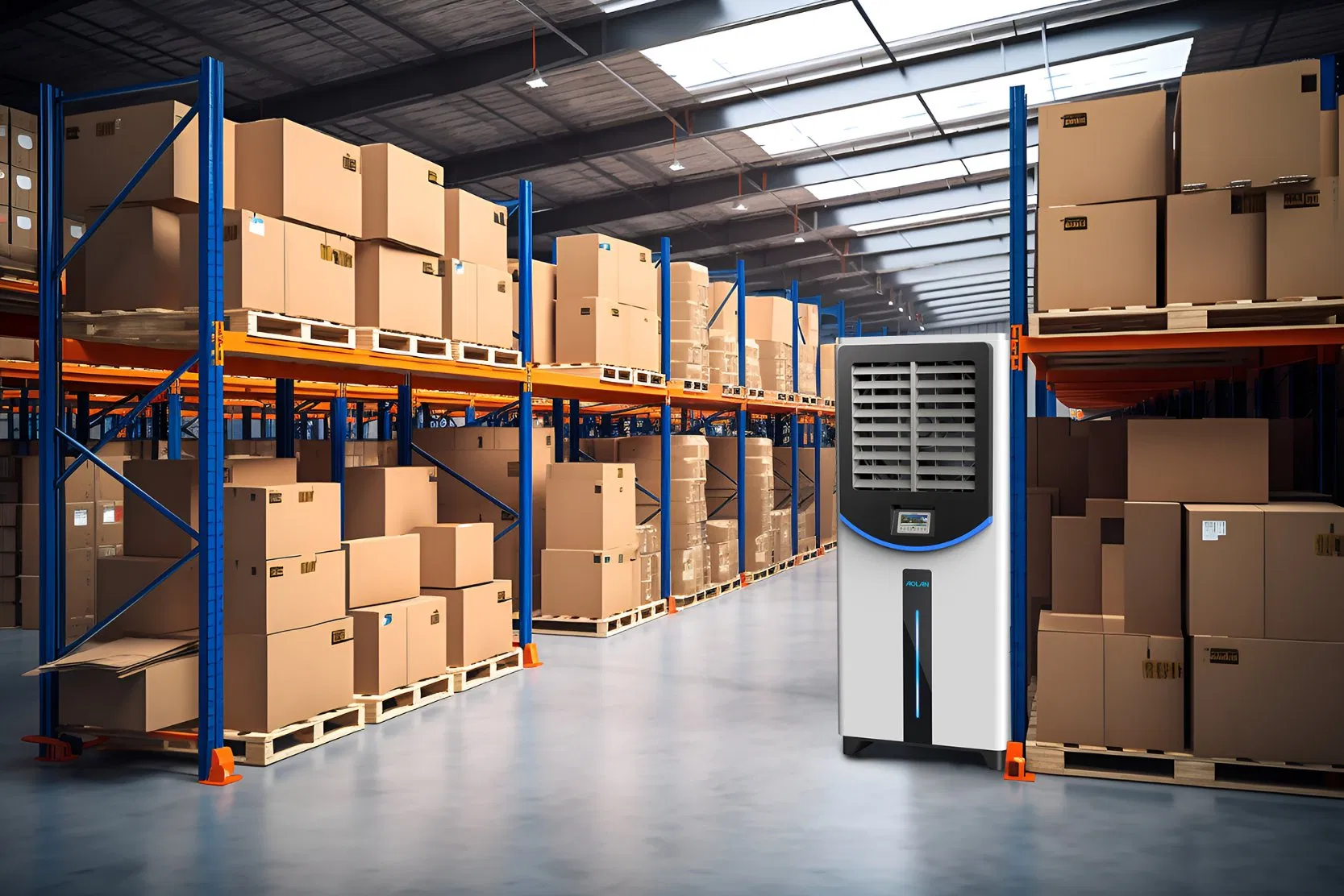 Aolan 6000CMH Airflow Eco-Friendly Energy-Saving Evaporative Air Conditioner High Cooling Rate Long Air Supply Distance