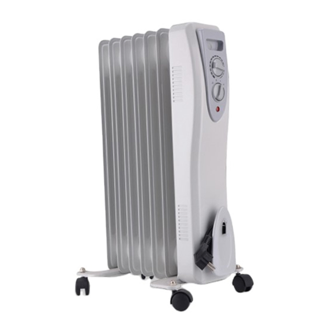 Compact and Safe Electric Oil Heater with Overheating Protection and Timer