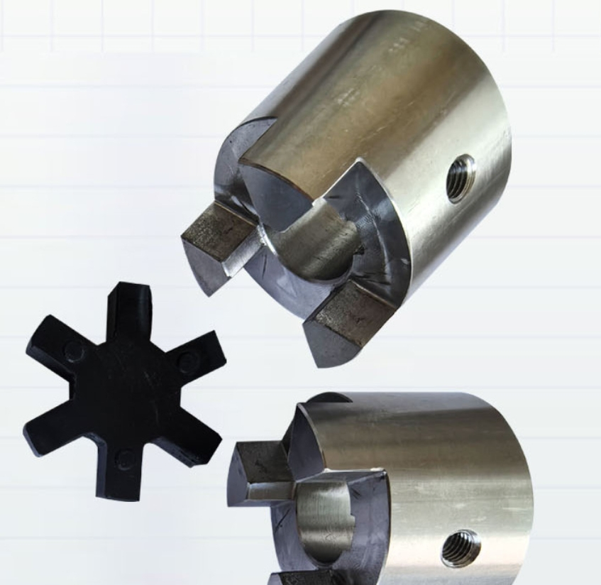 Stainless Steel Plum Blossom Coupling, High Rigidity Servo Motor Screw Rod Dedicated Coupling, High Torque Shock Absorption Accessory