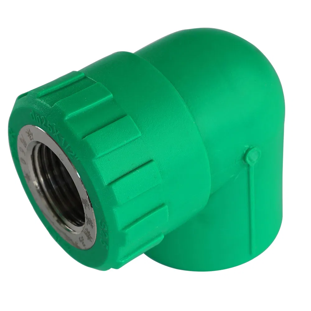 PPR Brass Female Thread Elbow PPR Water Pipe Female 20-160mm Inch Customized