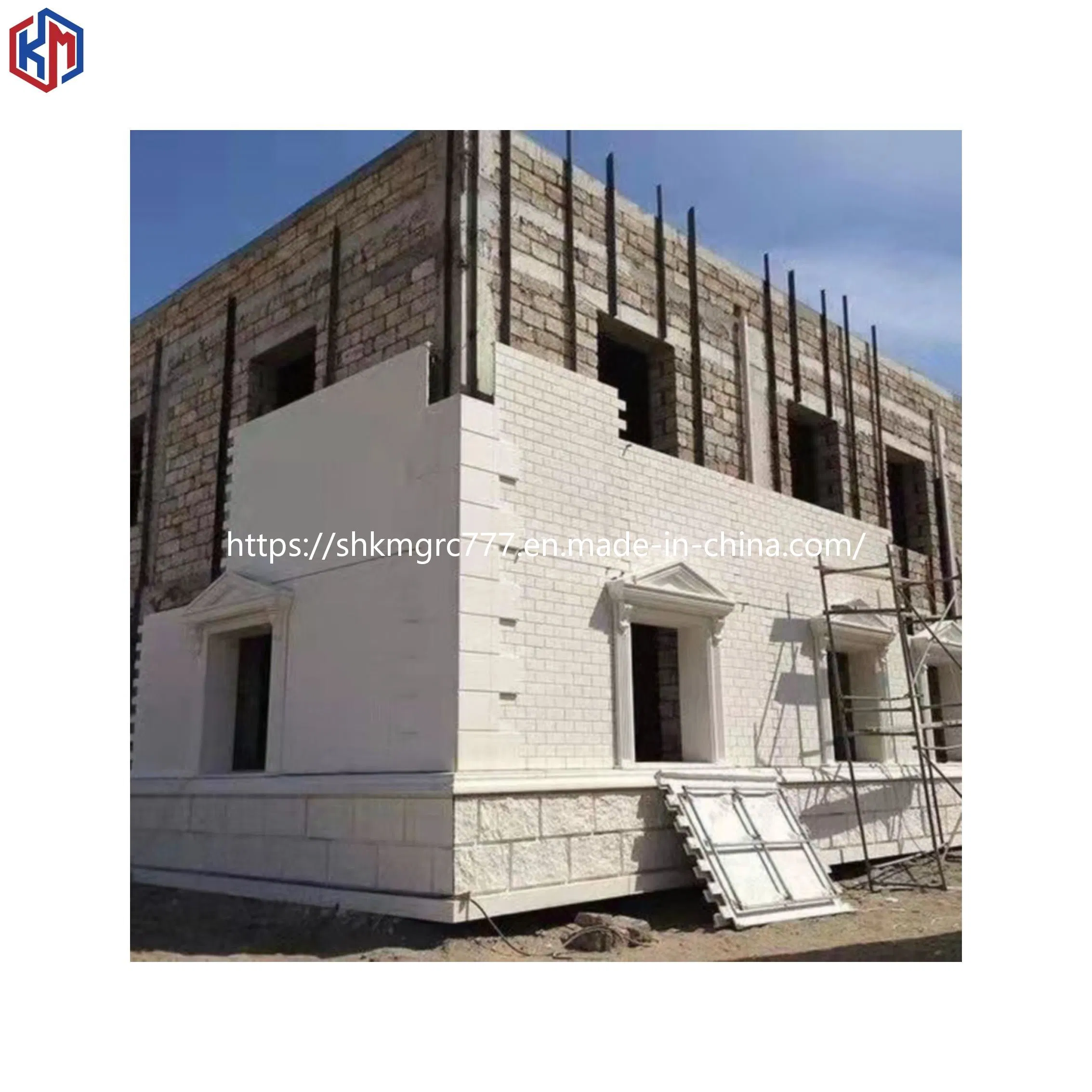 Cement Precast Component Grc Curtain Wall Facade Glass Fiber Reinforced Concrete Panels and Cladding