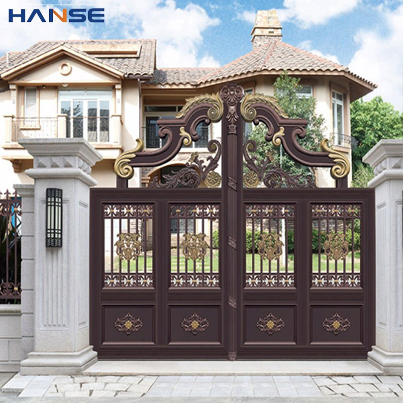 Электрические алюминиевые ворота для виллы и сада