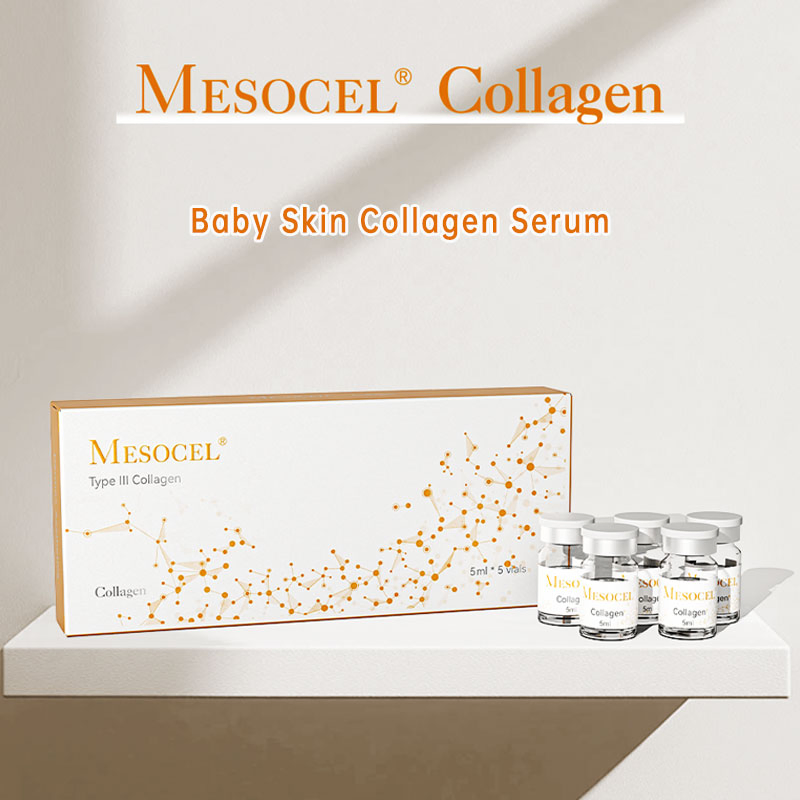 High Quality Private Label 5ml*5bottles/Box Face Mesotherapy Microneedles Collagen Serum