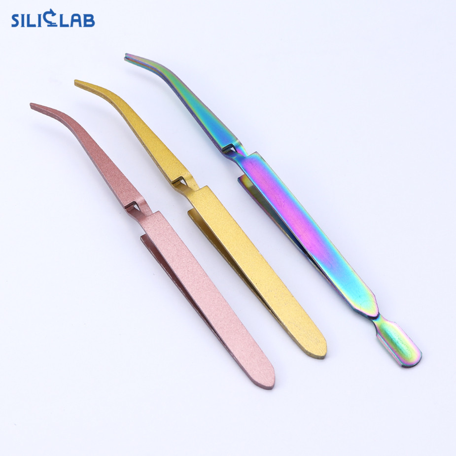 Custom Packaging Stainless Steel Reverse Tweezers Rig Smoking Dabber Tools