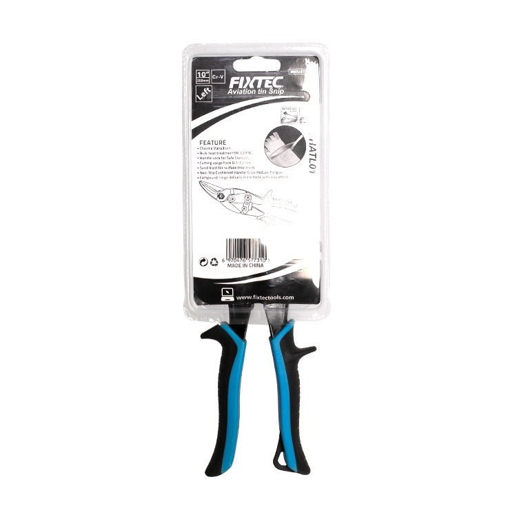 Авиационные ножницы по металлу Fixtec 250мм, правые
