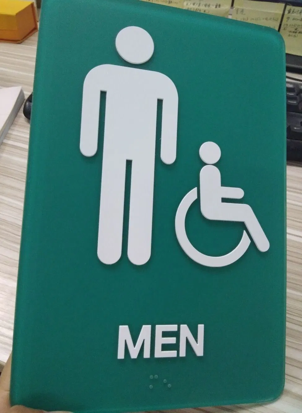 Ada Compliant Braille Billboard Signage with Tactile Letters