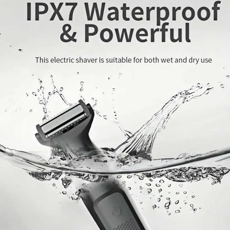 Ipx7 Waterproof Men Hair Trimmer 4 in 1 Rechargeable Men Groomer