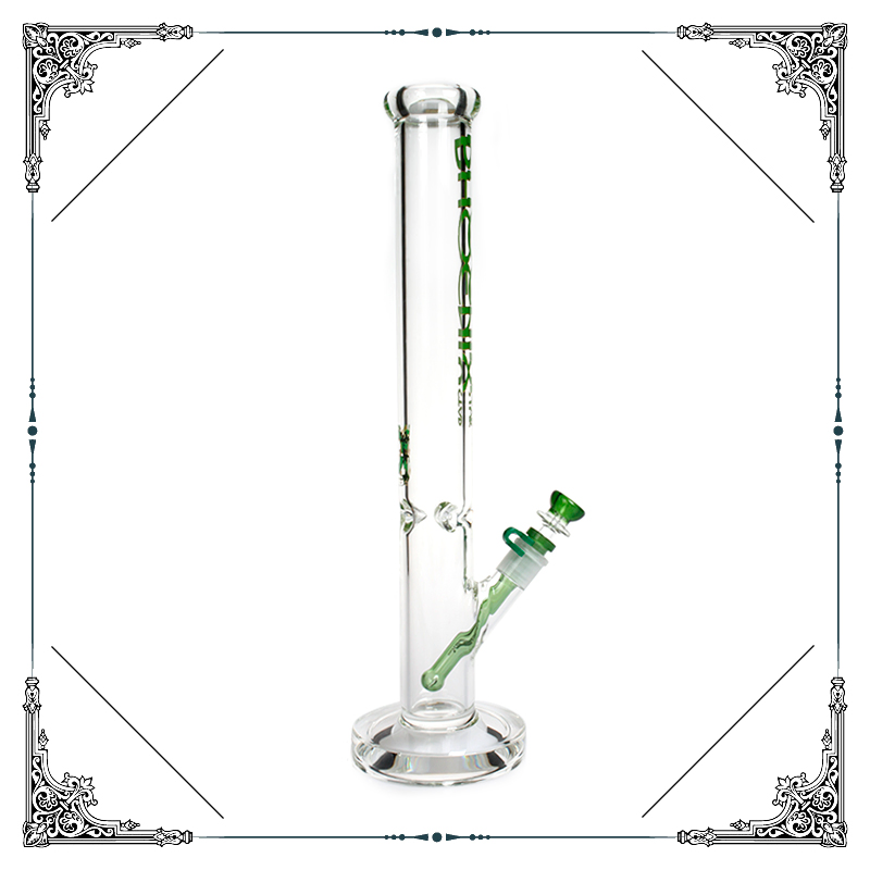 Wholesale 18 Inches with Ice Catcher Straight Tube Water Pipes Glass Smoking Water Pipes Beaker Factory