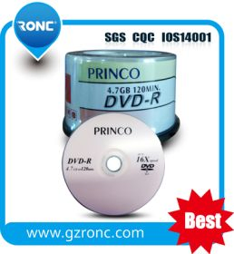 Wholesale Original Princo DVD-R 16X 120 Min 4.7GB Princo Blank CD DVD