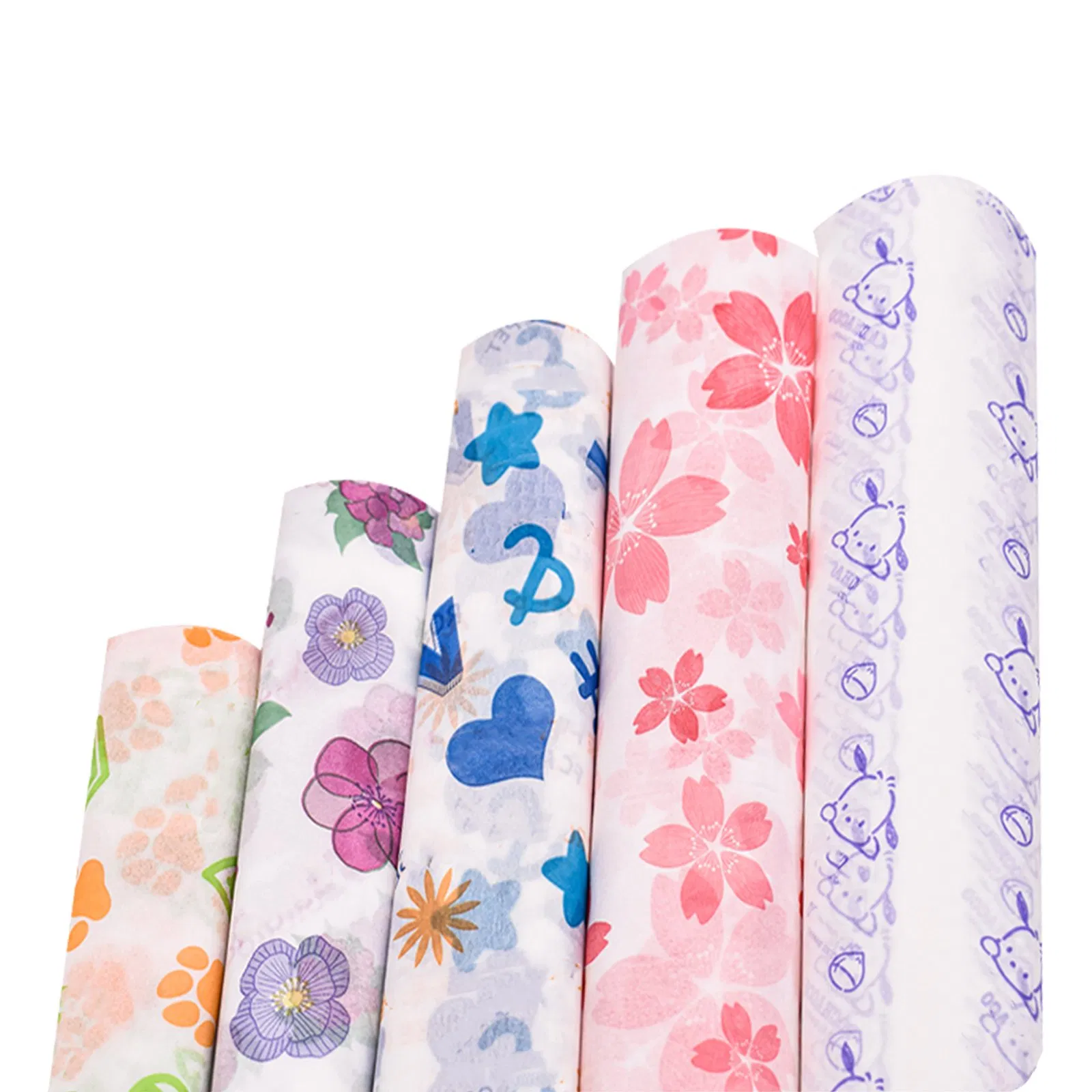 Custom Printed Logo Tissue Paper Packing for Diaper, Urine Pad
