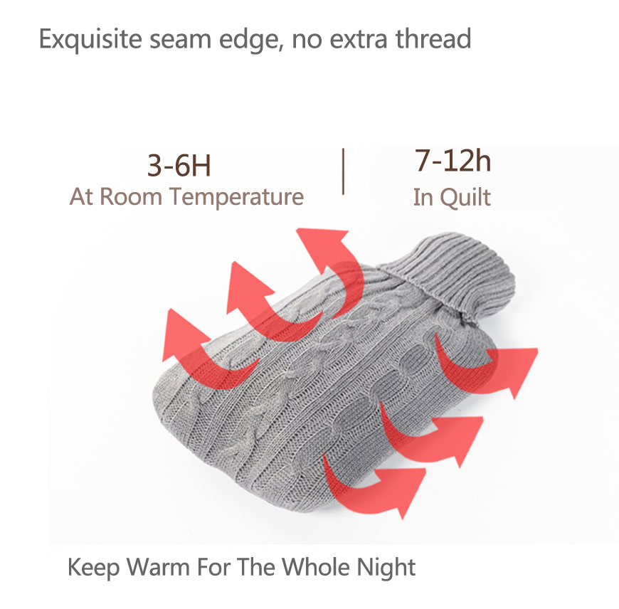 Hot Water Bag Hand Warmers Cover Soft Cloth