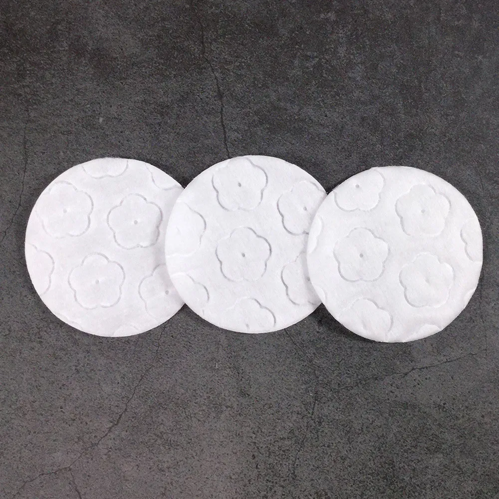 Wholesale Bamboo Cotton Facial Makeup Remover Pads Round Nonwoven Cosmetic Cleaning Pad for Face