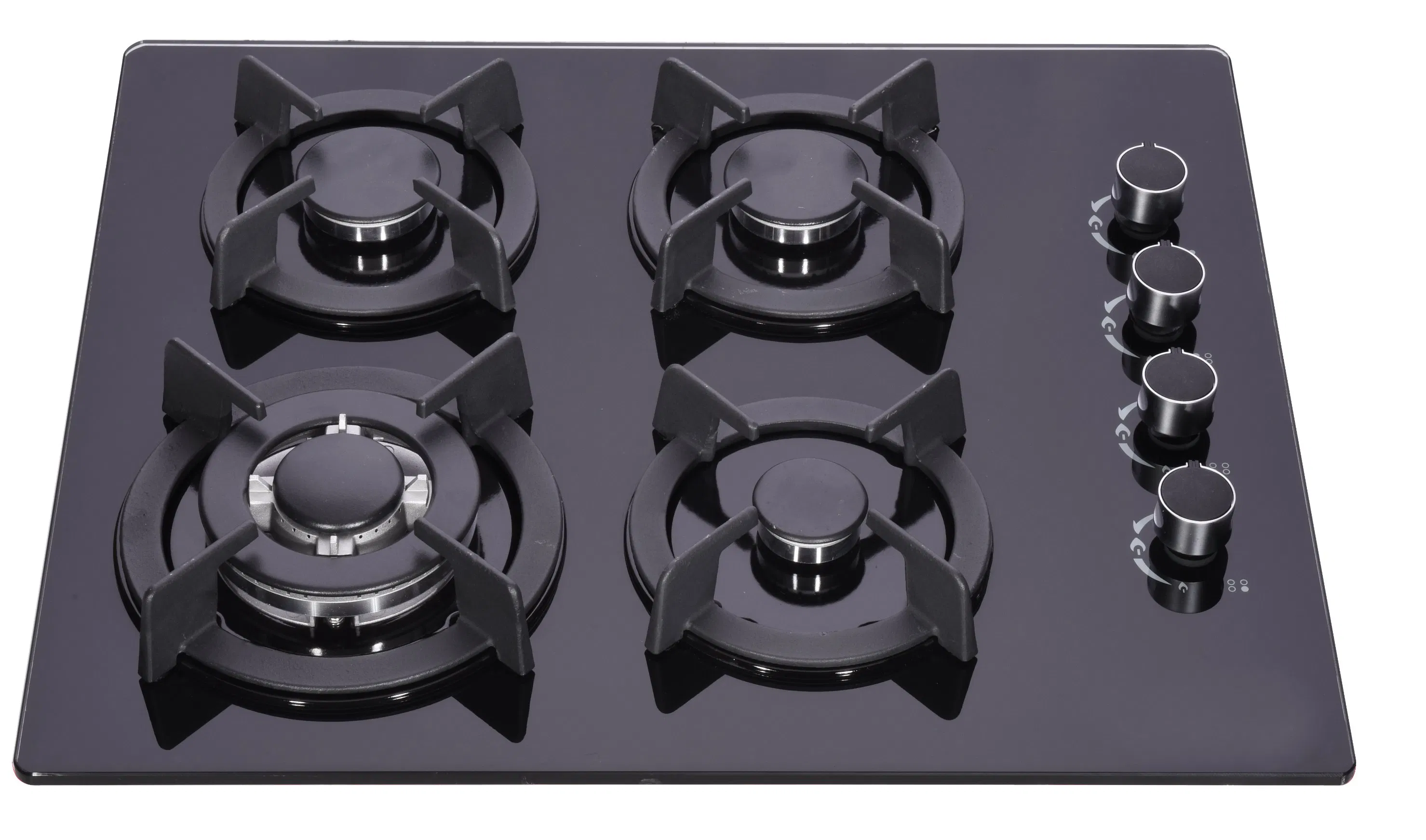 Kitchen-Electronics Cooktop Kitchen Built in Temperred Glass 4 Burner Gas Stove