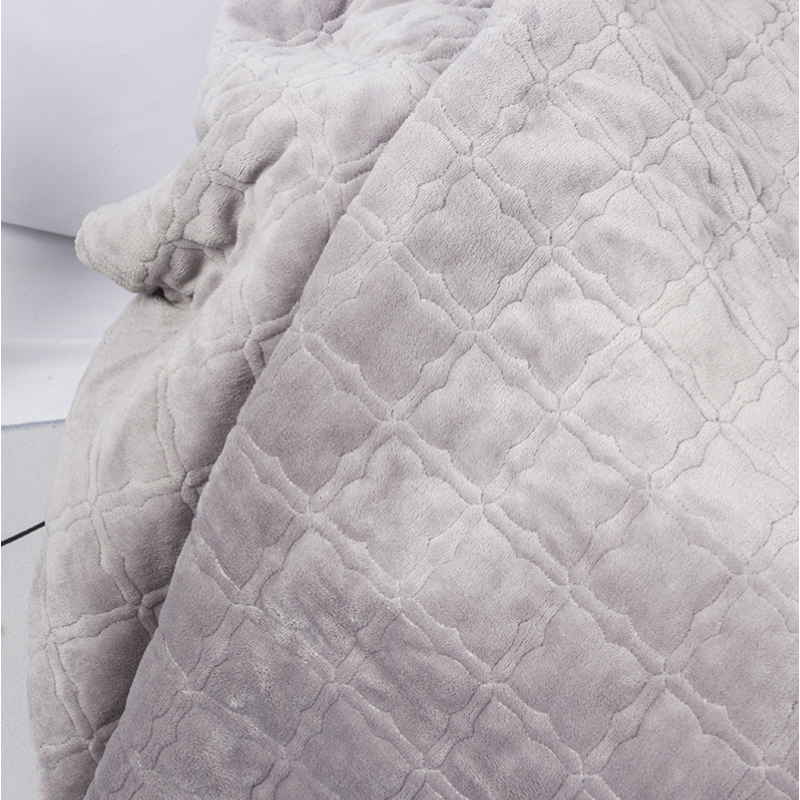 Плед флисовый утолщенный с кастомным принтом