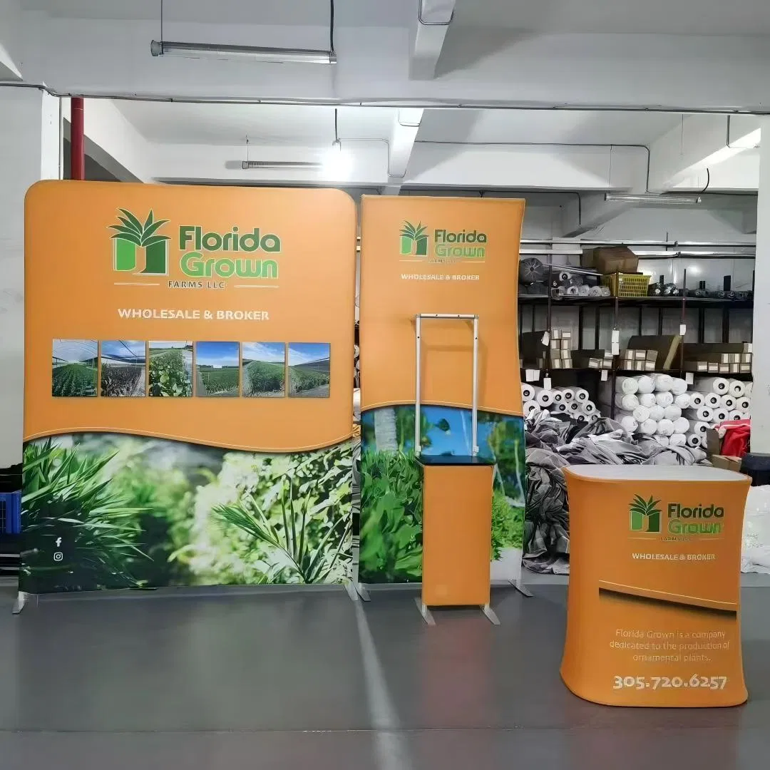 Portable Trade Show Display Aluminum Tension Fabric Backdrop Banner Display