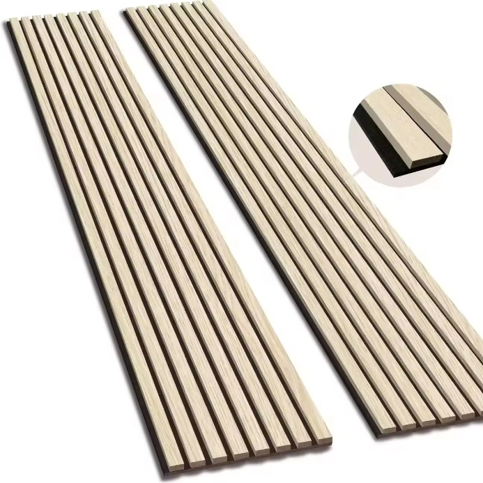 High Quality Soundproof MDF Akupanel Wood Slatted Wall Acoustic Felt Panels
