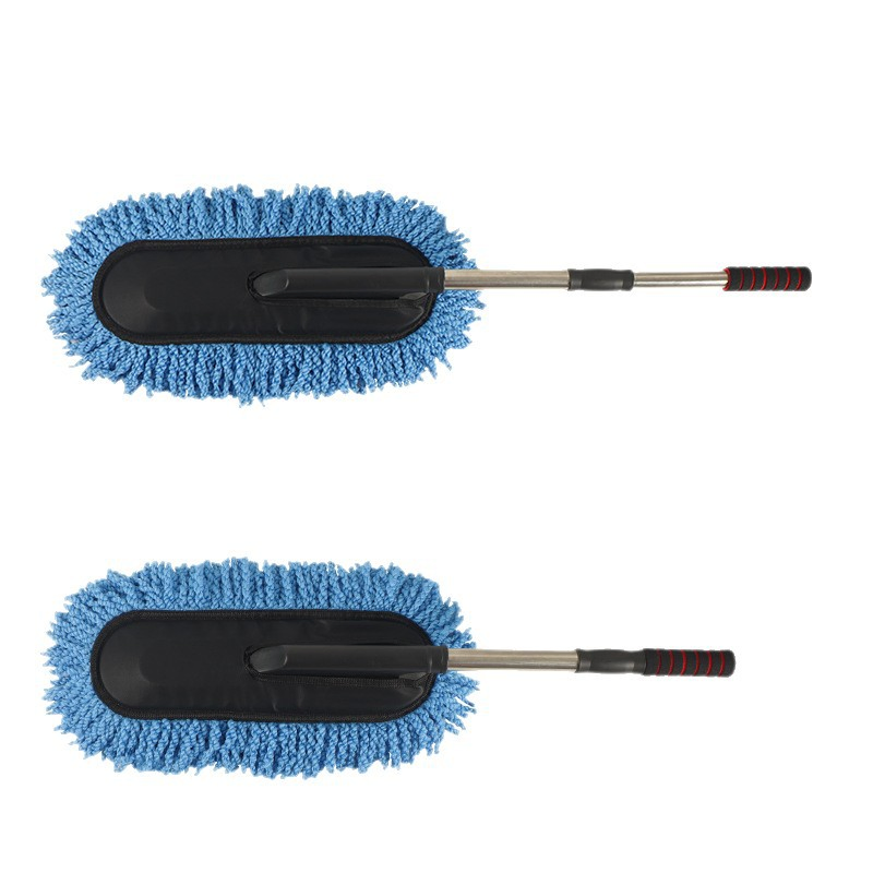 Щётка для мойки авто из микрофибры с длинной ручкой