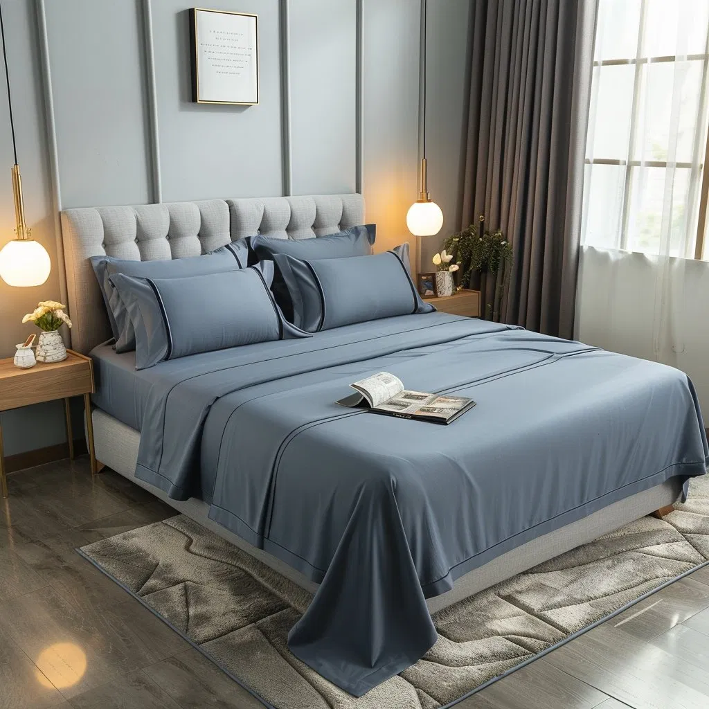 Soft Like 1800tc Egyptian Cotton Sheet Sets Home 4 Piece Microfiber Bed Sheet