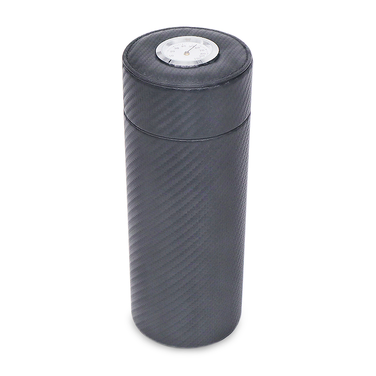 Customized High Quality Round Leather Gift Cigar Box