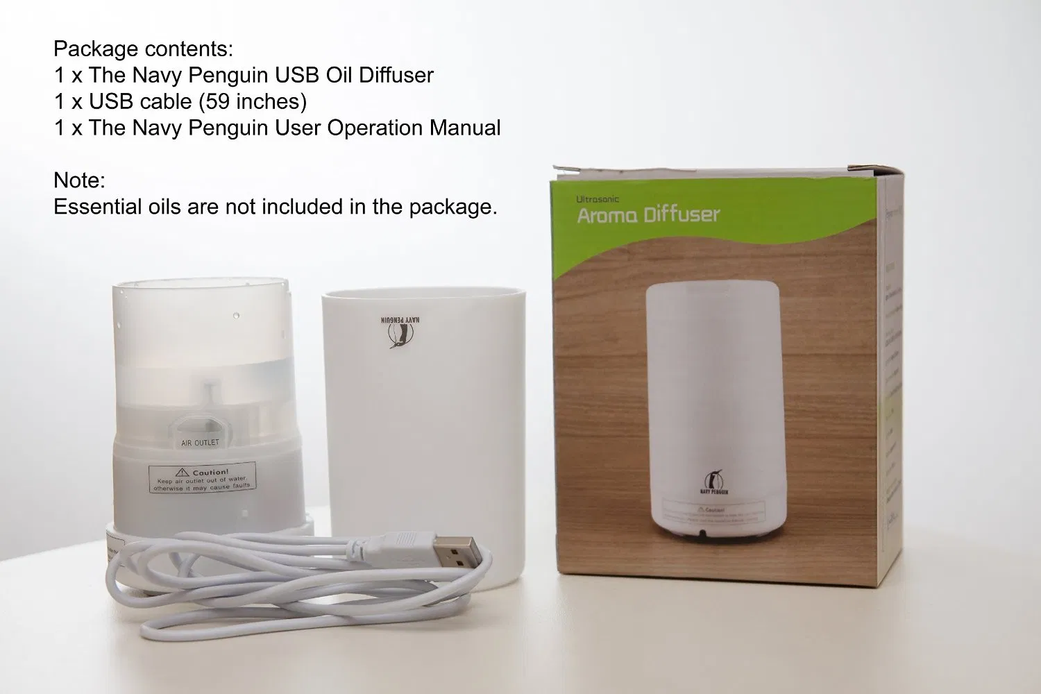 70ml USB Aromatherapy Essential Oil Diffuser Car Portable Mini Ultrasonic Cool Mist Aroma Air Humidifier