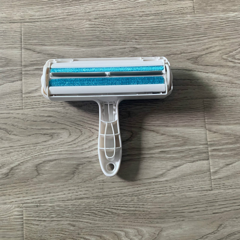 Custom Logo Reusable Dog Cat for Pet Hair Remover Brush Lint Roller Self-Cleaning Pets Cleaner Brush Made of Durable Plastic