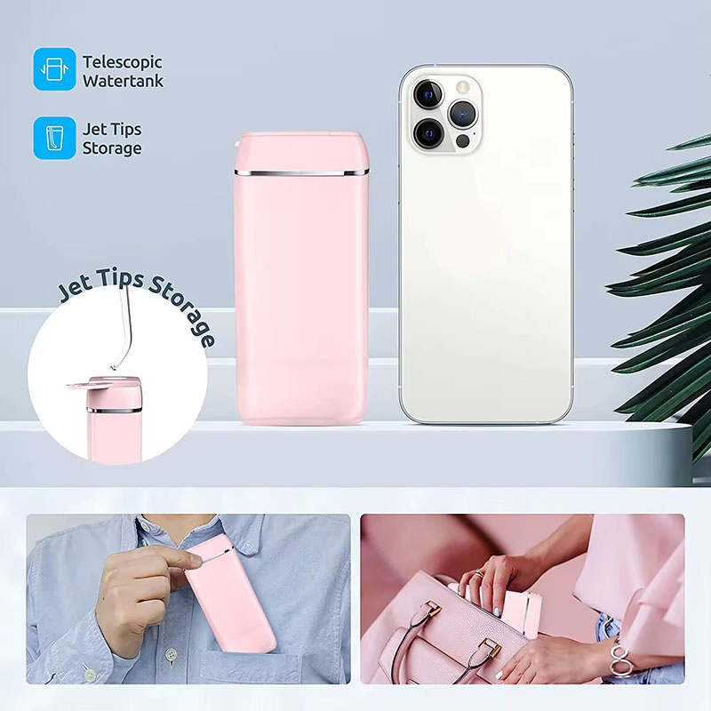 Hot Selling New Food-Grade Material Mini Smart Handheld Water Flow Oral Irrigator Water Flosser