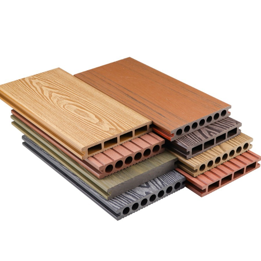 Classical Deep Embossed WPC Composite Decking Tile Outdoor Floor Wood Groove Texture
