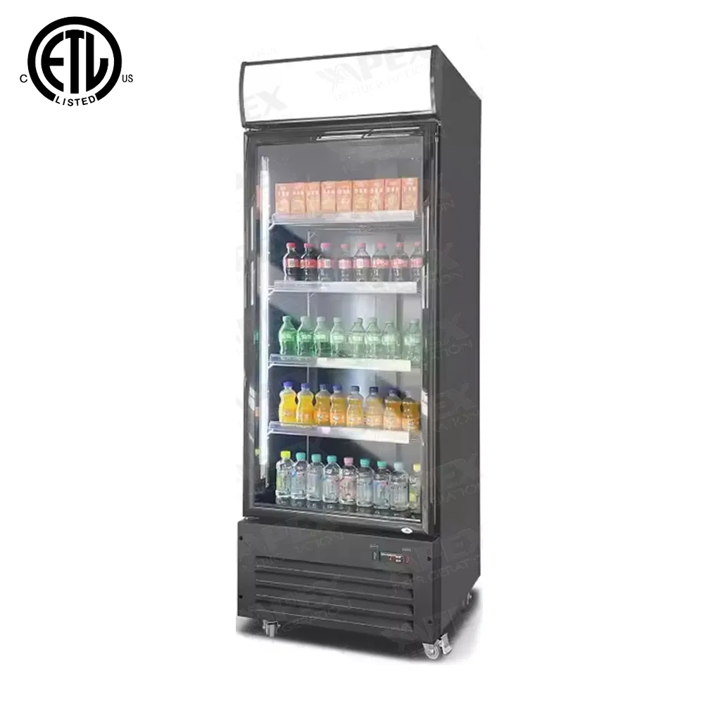 Supermarket Glass Door Refrigeration Fridge Coca Display Cooler