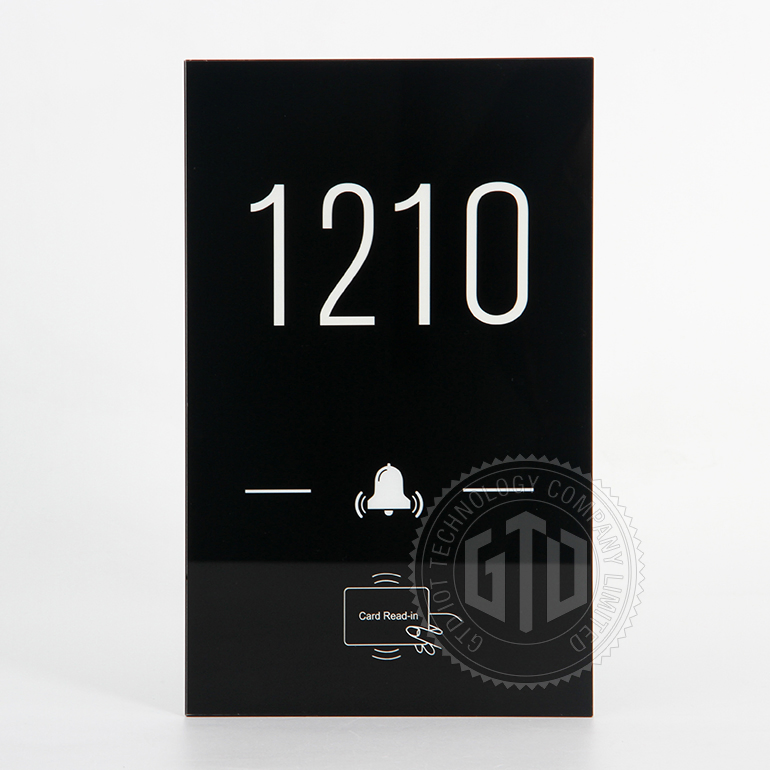 Smart Hotel Sign Plate LED Room Number Doorsign System Electronic Doorplate