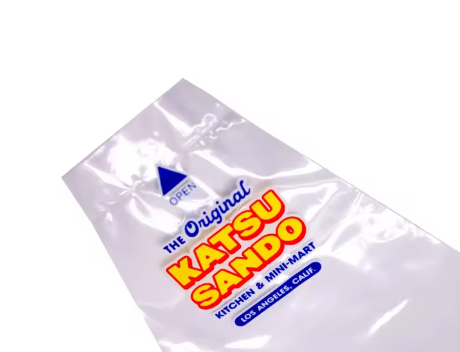 Transparent Eco Friendly Waterproof Plastic Sandwich Packaging Bag