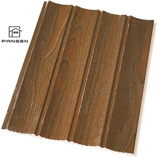 China Supplier 25 Cm Insulated PVC Wall Panels with Wooden Colors for Decoration