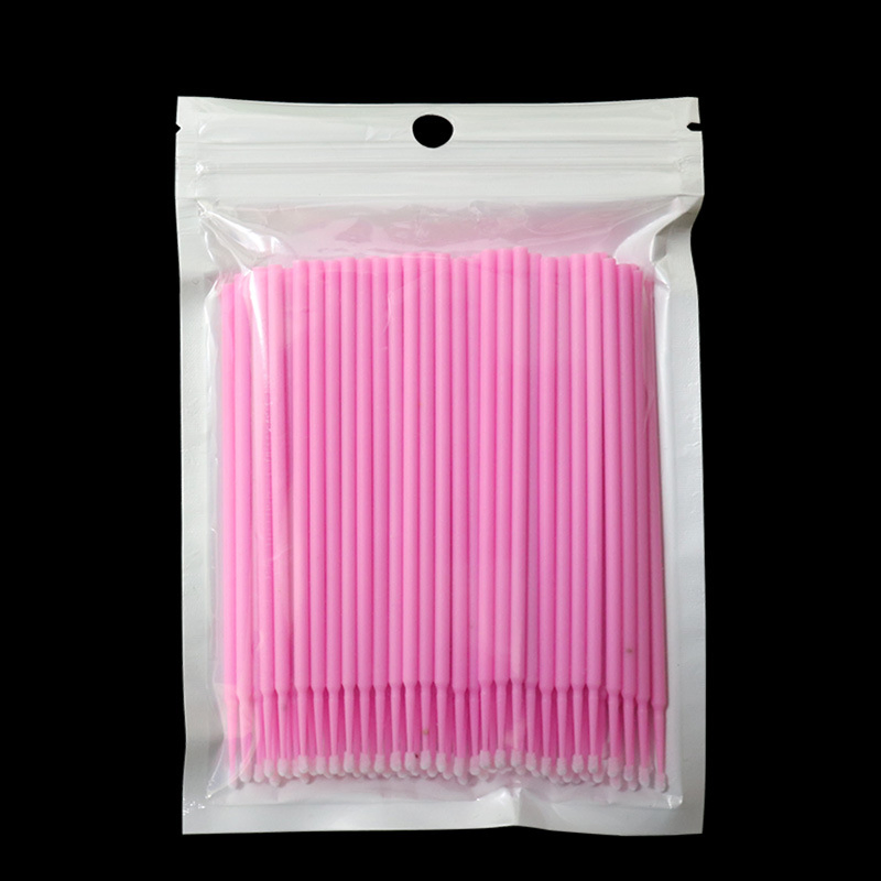 Plastic Disposable Permanent Makeup Eyelash Cleaning Micro Eyelash Cotton Swab
