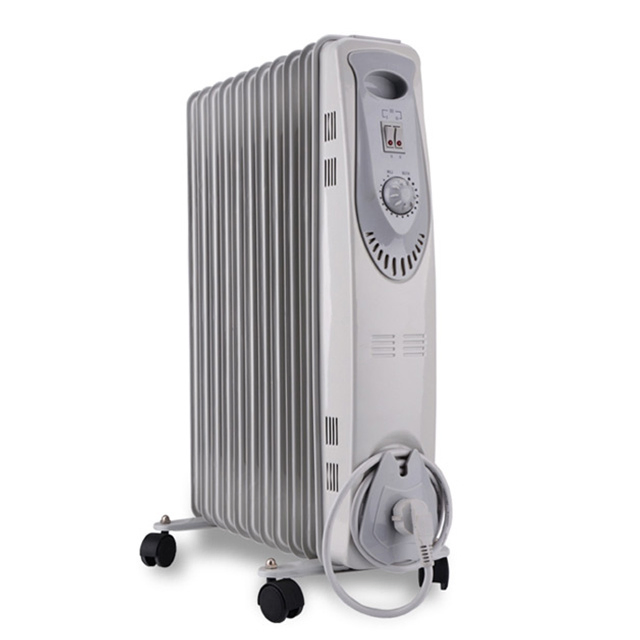 Comfortable Heating with Efficient Oil Filled Space Radiator Heater and Adjustable Thermostat
