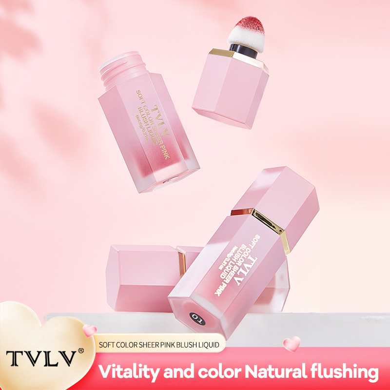 Velvet Six-Color Liquid Blush and Long-Lasting Lip Gloss Set