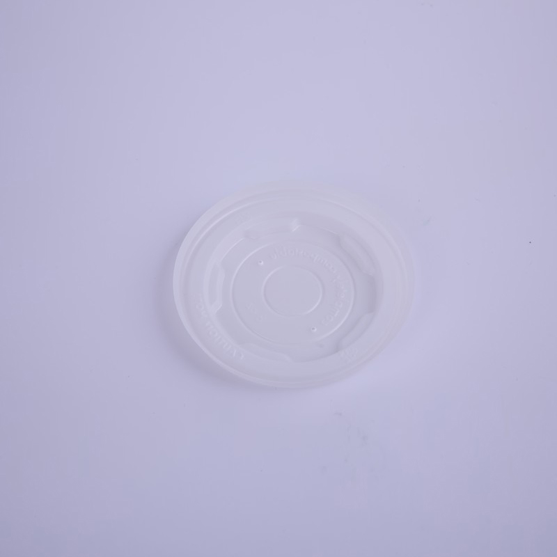 Wm74 Disposable Compostable 115mm Cpla Lids Used for Soup Cup Food Packaging