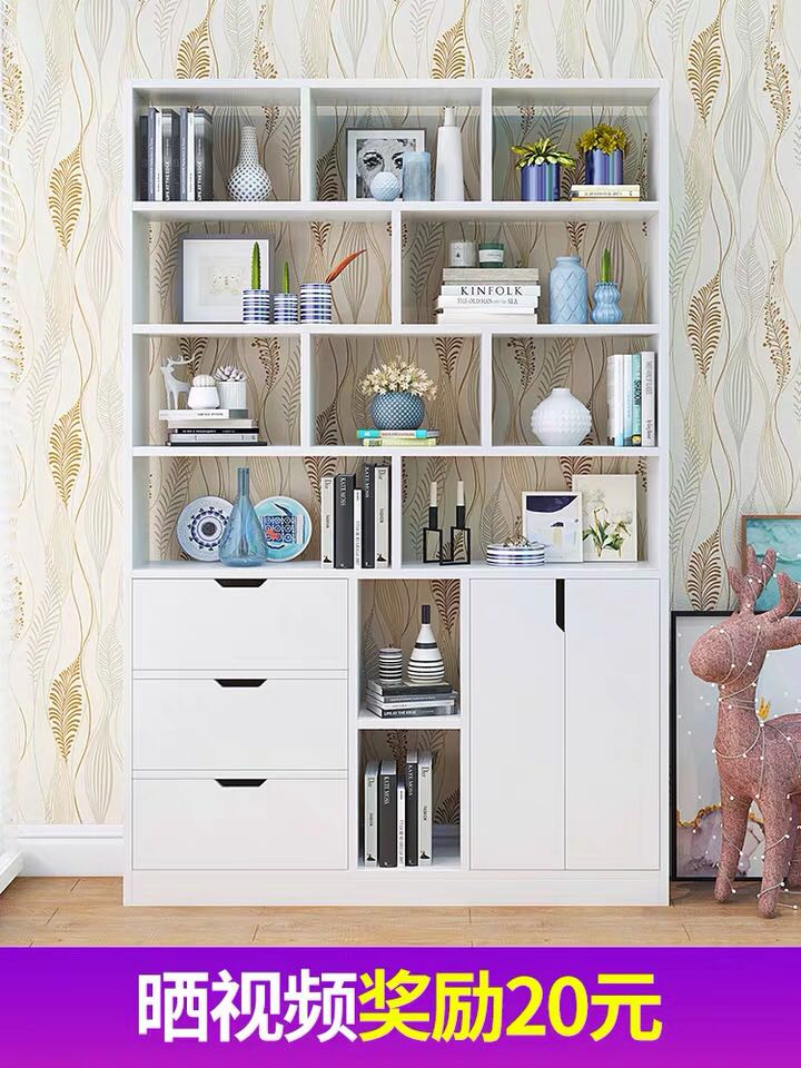 3 Minutes Assemble Bookshelf Furniture Office Bookshelf Bookcase Classroom Bookcase