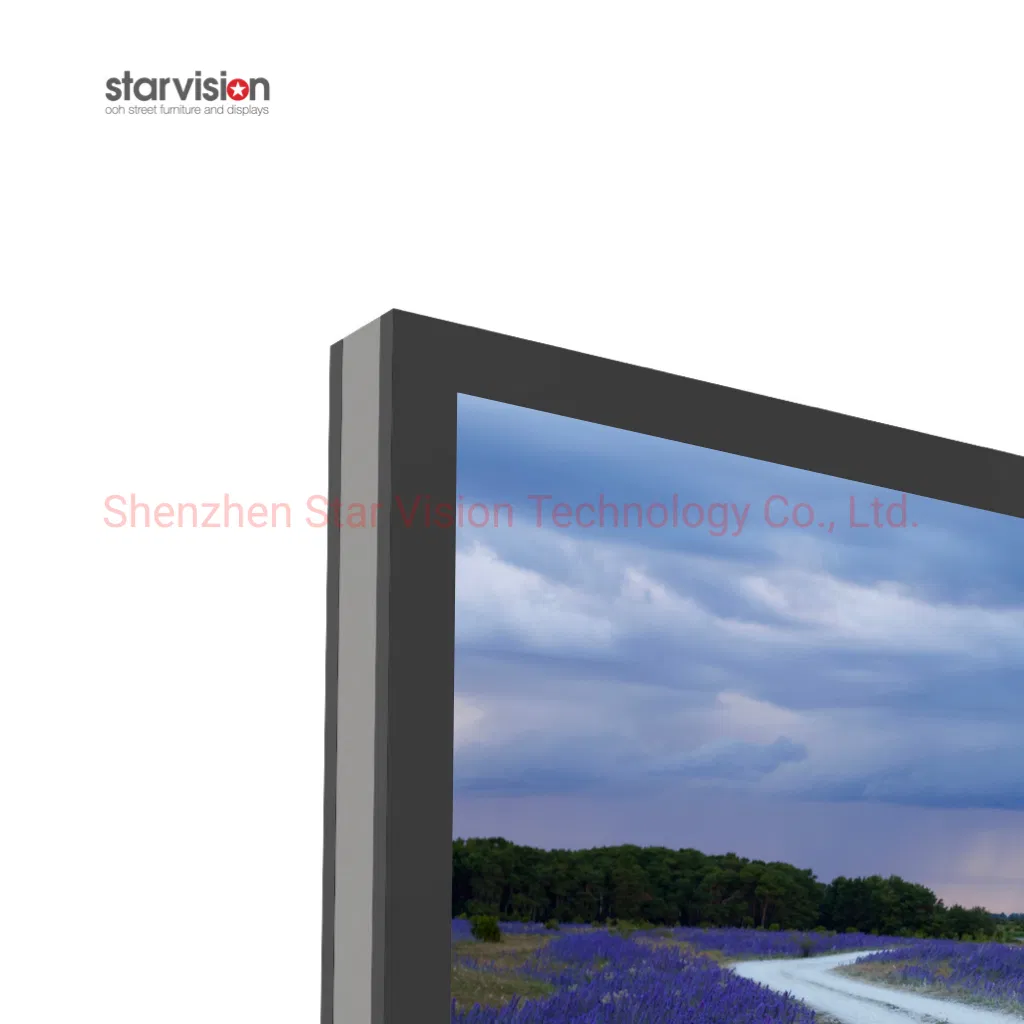 Double Side LED Backlit Outdoor Unipole Billboard Steel Structure Design