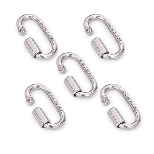 Heavy Duty Quick Threaded Chain Links in 304 Stainless Steel