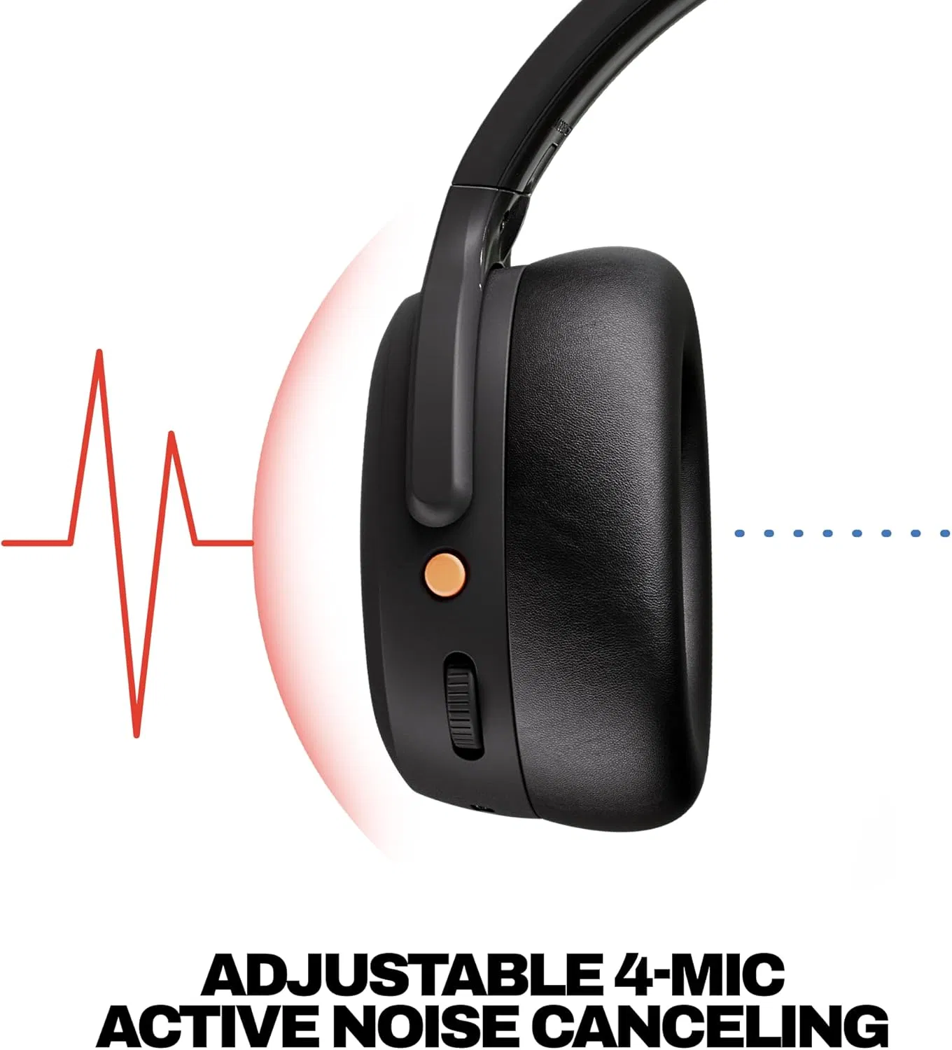 Skullcandy Crusher Anc 2 Wireless Over-Ear Bluetooth Headphones with Extra USB-C Charging Cable