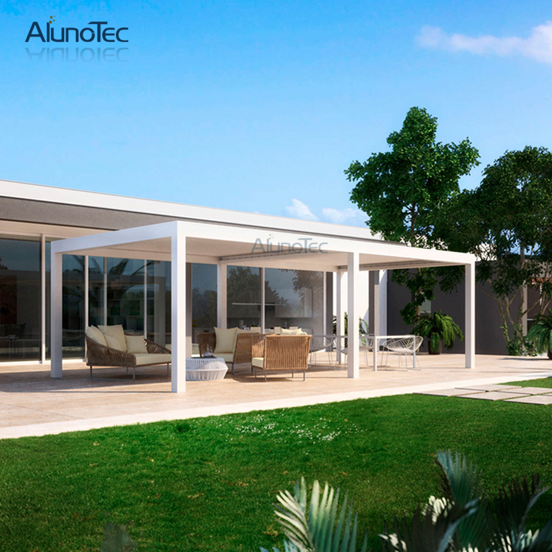 Outdoor Customized Pergola System with Adjustable Louvers Blade