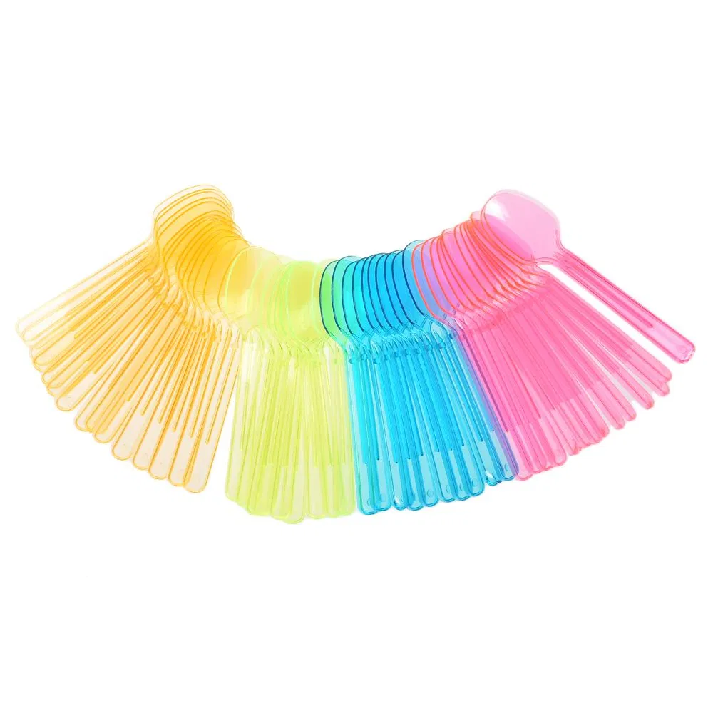 Eco-Friendly Disposable Plastic Milk Tea Spoons