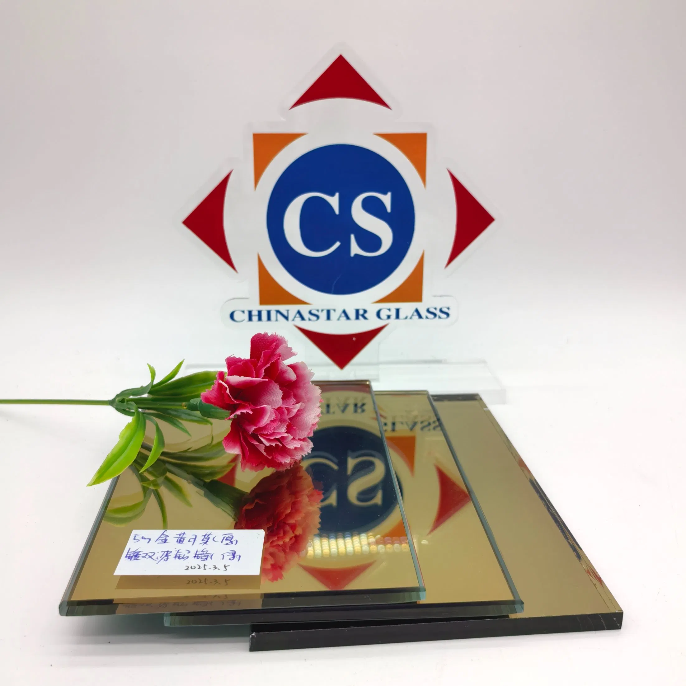 3/4/5/6/8mm Golden Reflective Aluminum Mirror Double Coated for Decorations/Bathroom/Background/Wall Surface