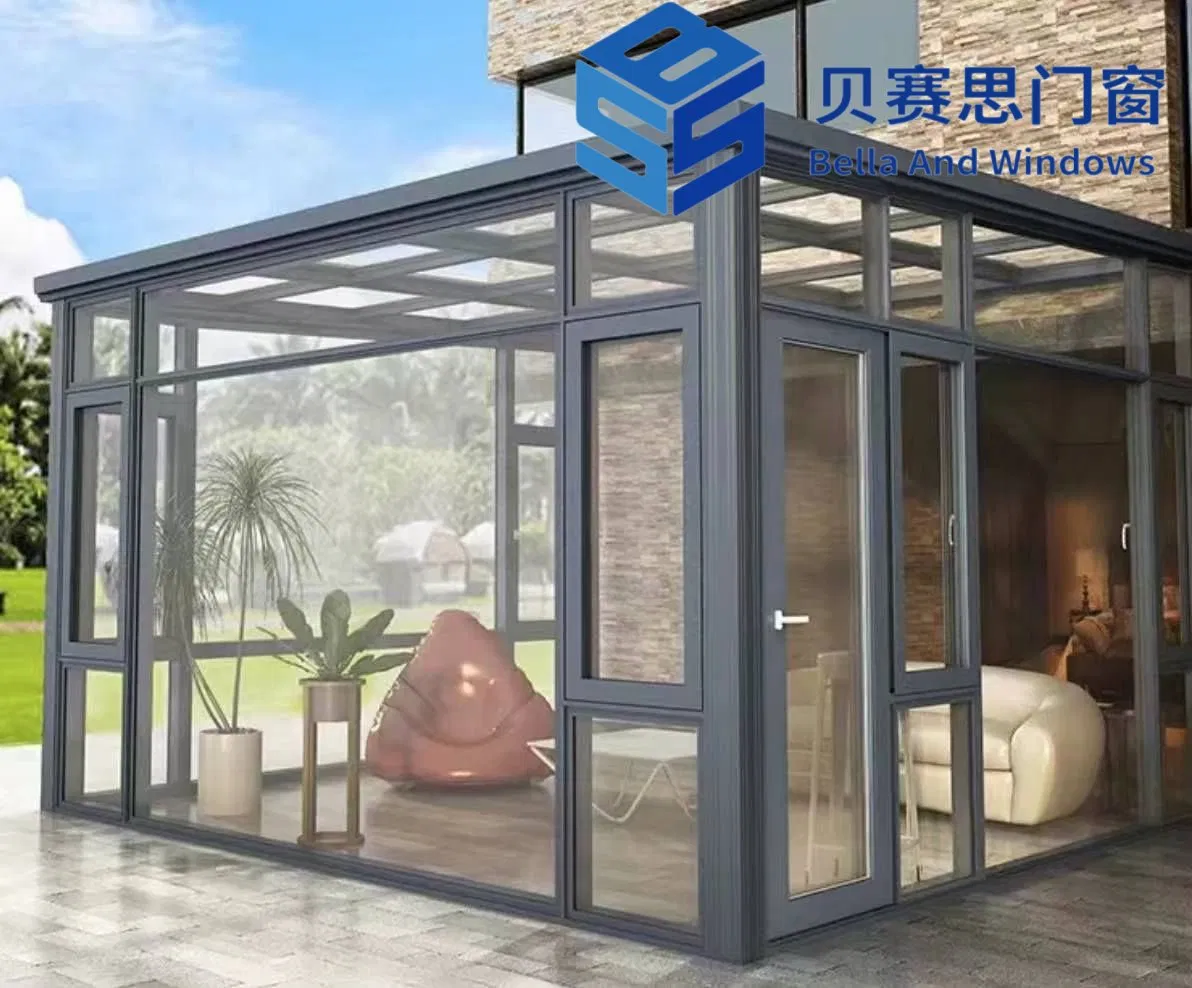 Factory Outlet Chinese Manufacturer Heat-Resisting Rust-Prevention Aluminum Alloy Sunroom Green House Solarium Garden