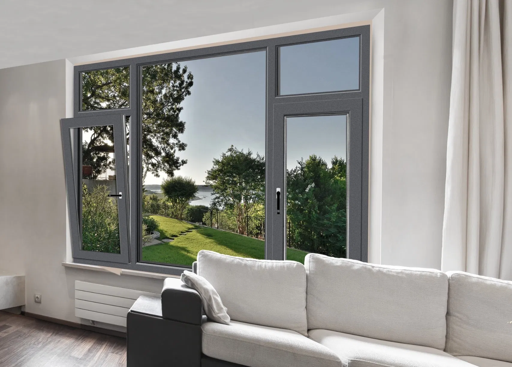 Retro Style Metal Window and Aluminum Window with PVC Window China and Windows and Doors Casement