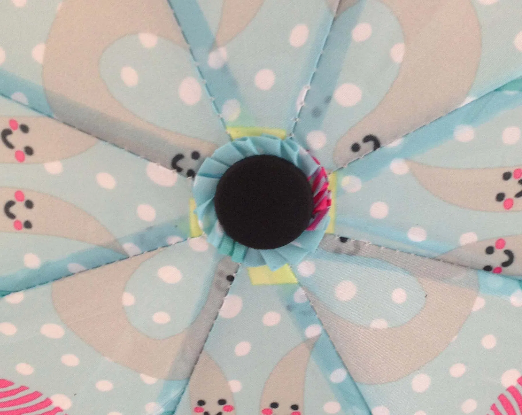 Beautiful Heat Transfer Print Cusotm Waterproof 3 Fold Manual Umbrella